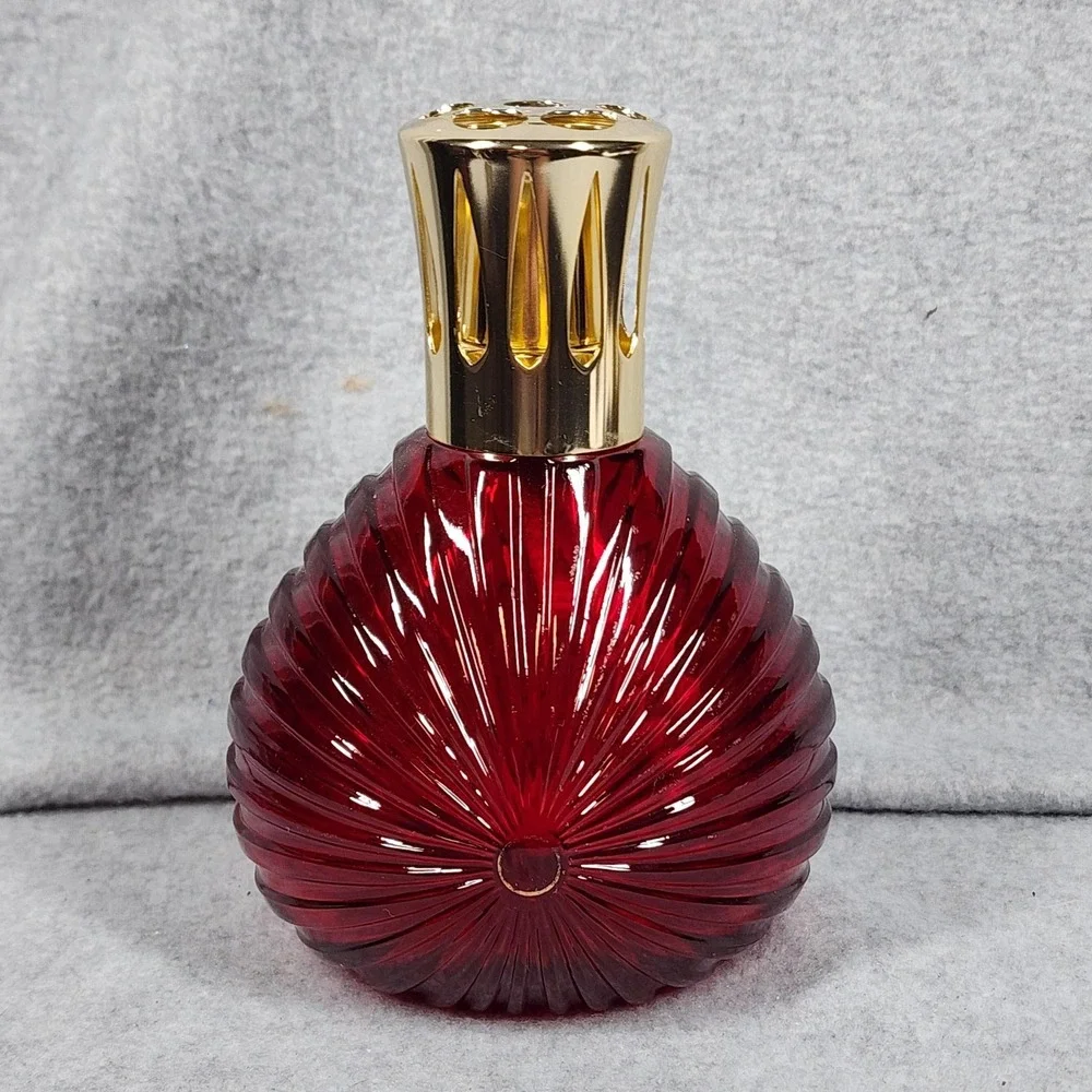 Vintage Lampe Berger Caroline Red Fragrance Lamp Catalytic Diffuser France